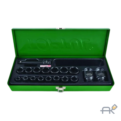 Набор головок ударн. 1/2` 10-32мм 6гр. 18шт TOPTUL (GCAD1807) (GCAD1807)